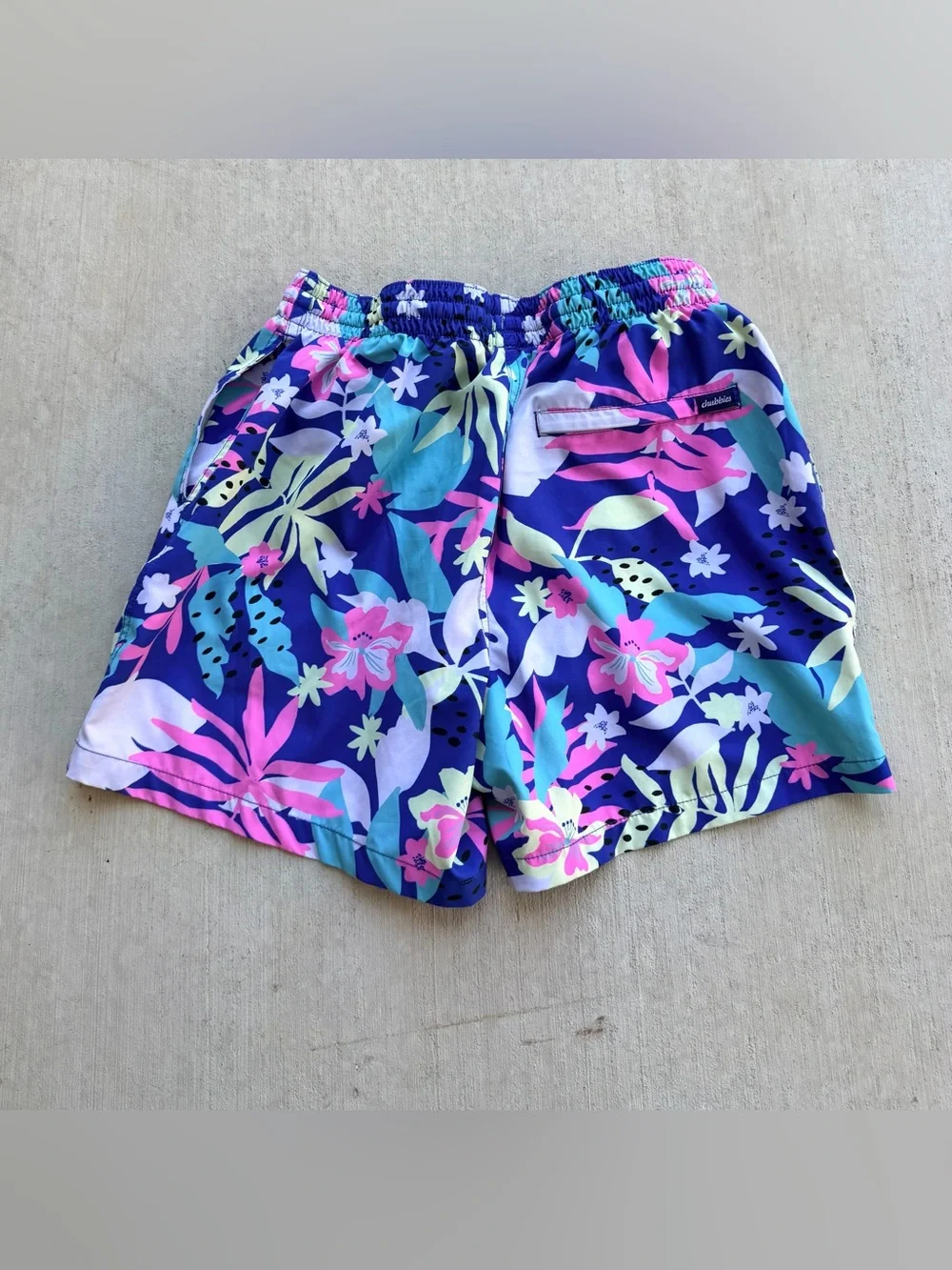 Chubbies Swim Trunks Floral All Over Print Size Small